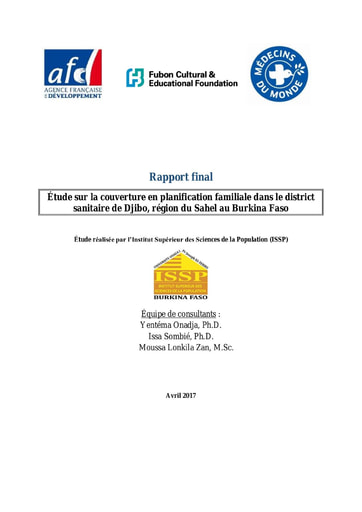 123 ISSP 2017 Etude sur la couverture en PF dans le district sanitaire de Djibo