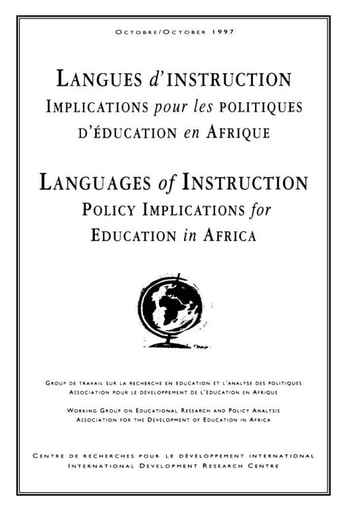 67 Institut internat planification éducation 1997 Langues d'instruction