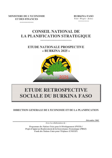 530 Min Econo 2001 ENP Étude rétrospective sociale  BF 2025