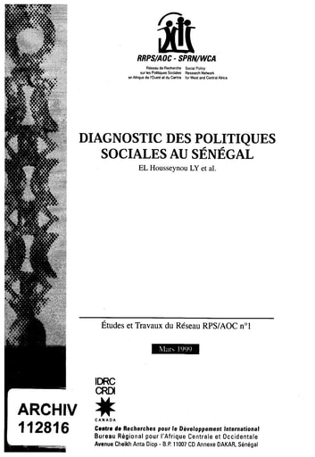 355 Ly Housseynou et al 1989 Diagnost politiq  sociales  Sénégal