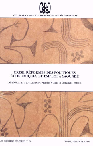 116 Kouamé et al 2001 Crise réformes polit écono emploi Yaoundé