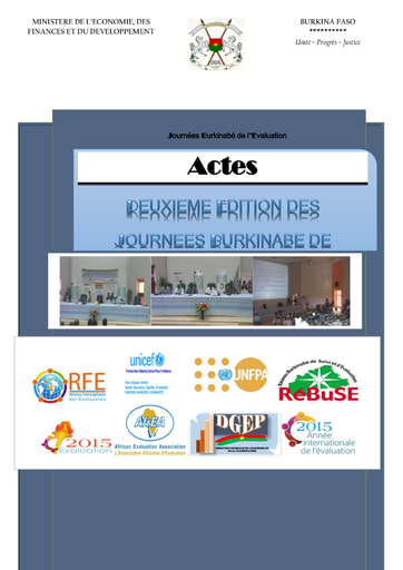 671 Mini Econo 2015 Actes deuxième édition des Journées Burkinabè