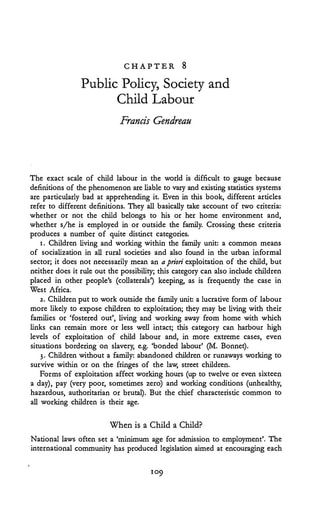 107 Gendreau 2000 Public policy society and child labor