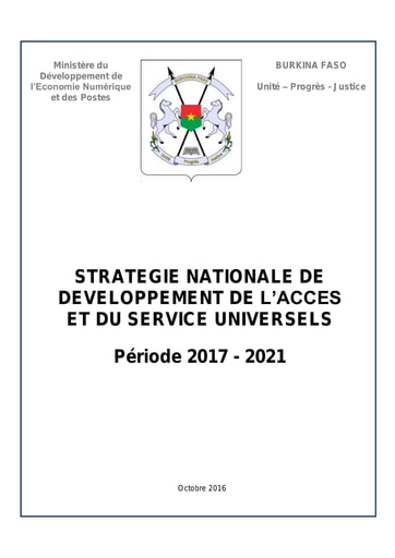 367 Min Dévelp Econo num 2016 l’accès service universels  2017 2021