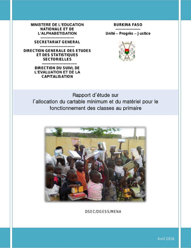 688 Min Educa 2016  Rapport d’étude allocation  cartable minimum BF
