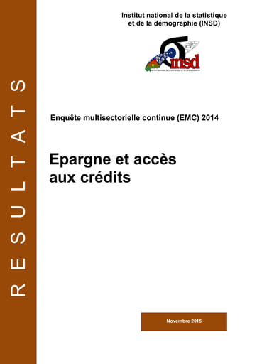 64 INSD 2015 EMC 2014 Epargne et accès aux crédits