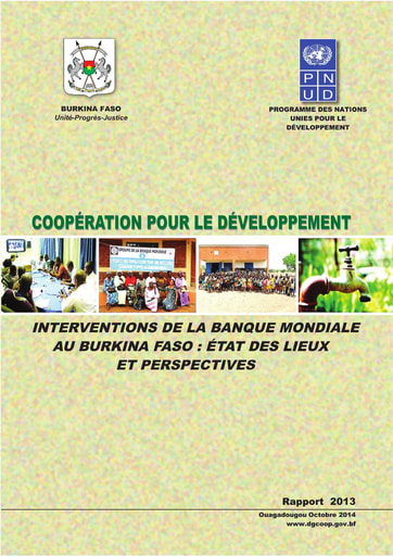 644 Min Econ 2014 Coopéra Dévelop  2013  Interventions  banque mondiale BF