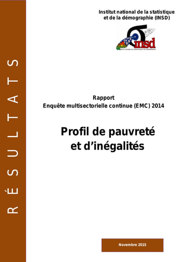 65 INSD 2015 EMC 2014 Profil de pauvreté et d’inégalités