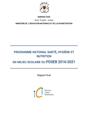 76 Min éducation 2016 Progr national santé, hygiène PDSEB 2016 2021