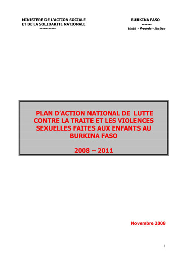 601 Min Action Sociale 2008 PA national violences sexuelles BF