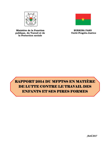 455 Min  Fonction publique 2017 Rapport 2014 MFPTSS  lutte contre travail enfants