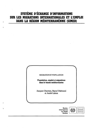 409 Charmes et al 1993 Migration Popula emploi bassin méditerranéen