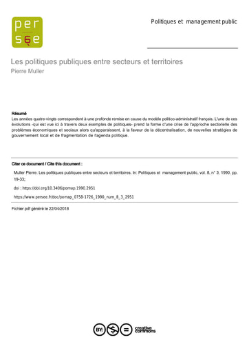 370 Muller 1990 Les politiq publiq secteurs et territoires