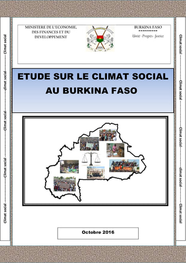 672 Mini Econo 2016  Étude climat social BF  suivi climat social 2016